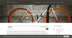 Desktop Screenshot of fahrradschlosstester.de