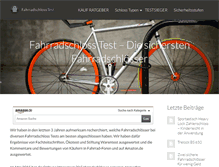 Tablet Screenshot of fahrradschlosstester.de